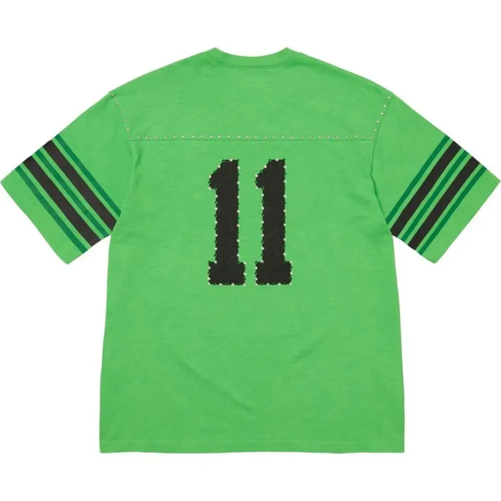 Camiseta Supreme Studded S/S Football Top Green SS26-W1 - Droper