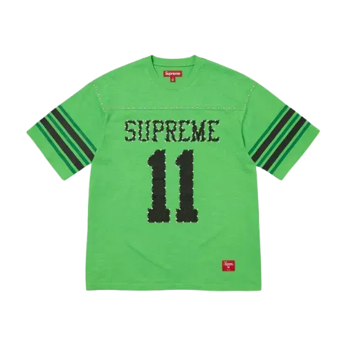 Camiseta Supreme Studded S/S Football Top Green SS26-W1 - Droper