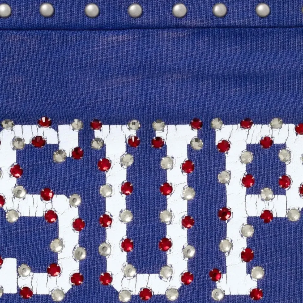 Camiseta Supreme Studded S/S Football Top Blue SS26-W1 - Droper