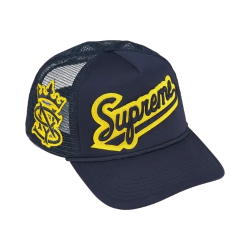 Boné Supreme University Mesh Back 5-Panel Navy SS26-W1 - Droper
