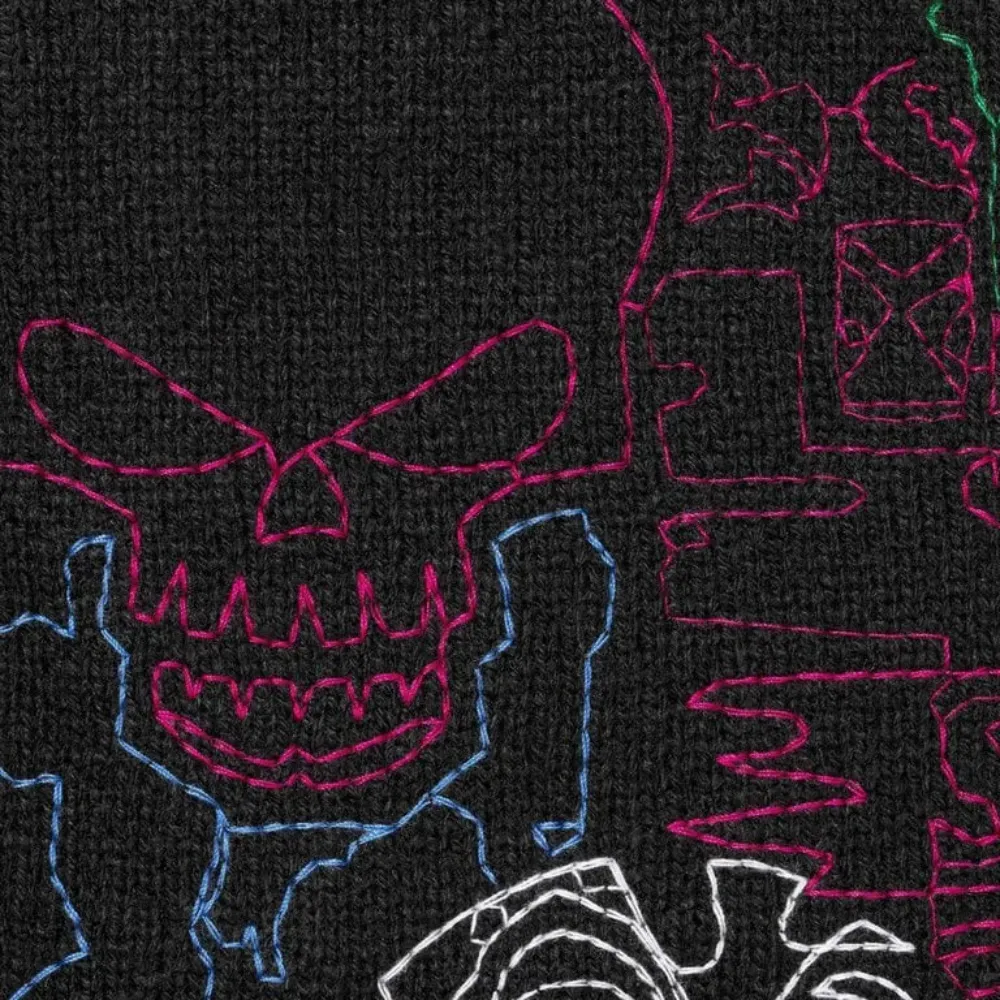Imagem Myles Underwood x Supreme Suéter Collage Embroidered Black SS26-W1