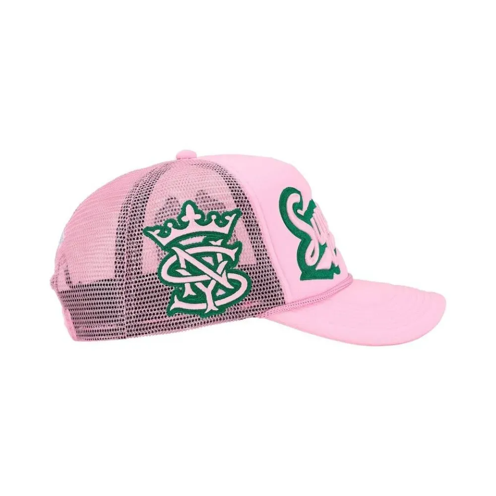 Boné Supreme University Mesh Back 5-Panel Pink SS26-W1 - Droper