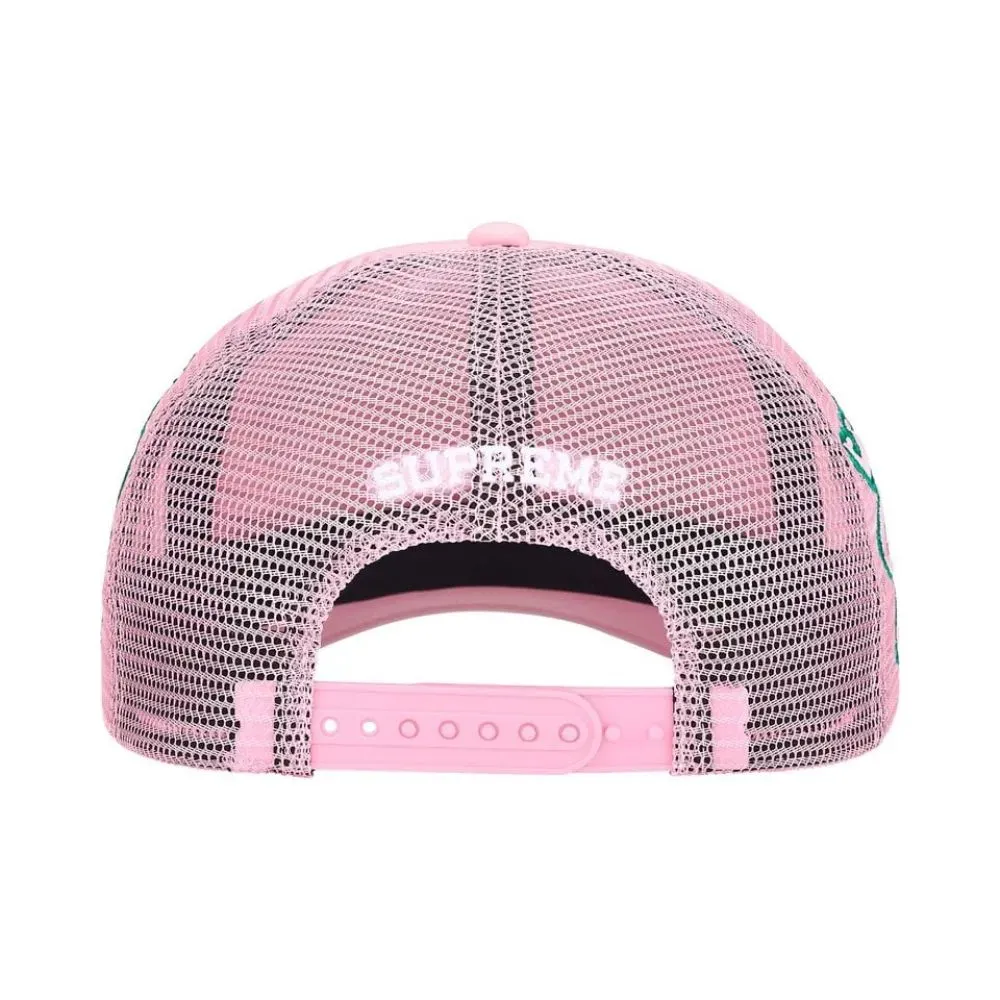 Boné Supreme University Mesh Back 5-Panel Pink SS26-W1 - Droper