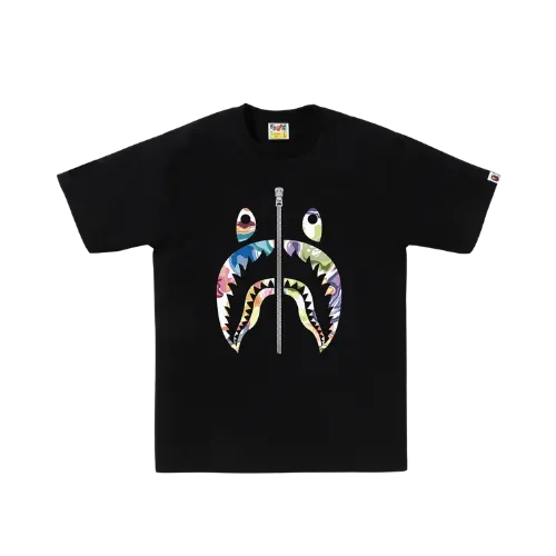 Camiseta Bape Art Camo Shark Black