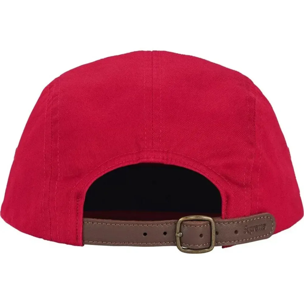 Boné Supreme Washed Chino Twill Camp Red SS26-W1 - Droper