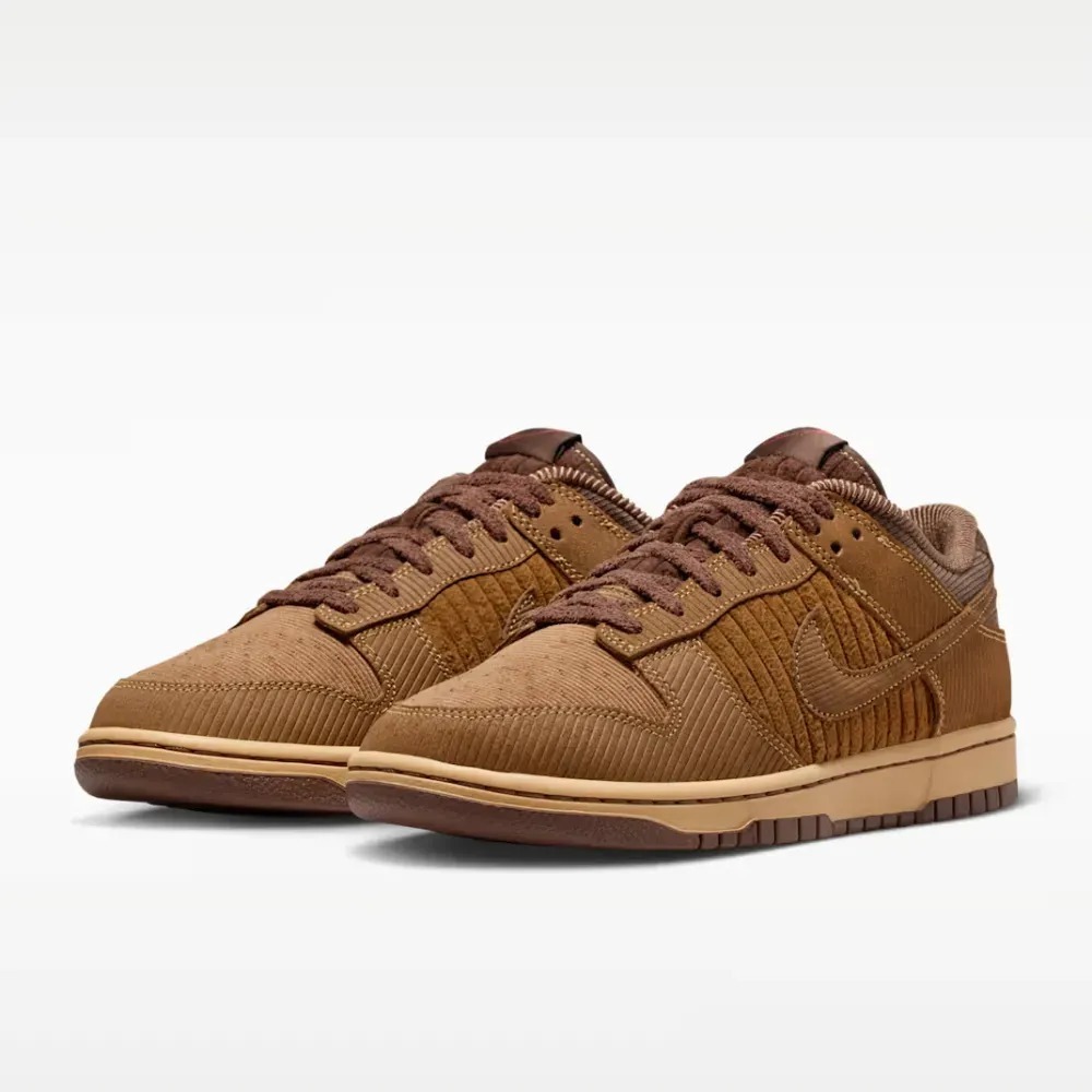 Nike Dunk Low Retro Premium Light British Tan Light Chocolate Twine — 42, Novo
