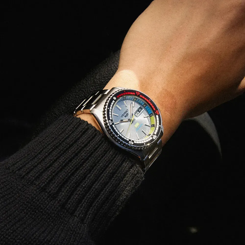 SEIKO × HUF Huf x Seiko 5 Sports Limited Edition Silver 42.5mm - Droper