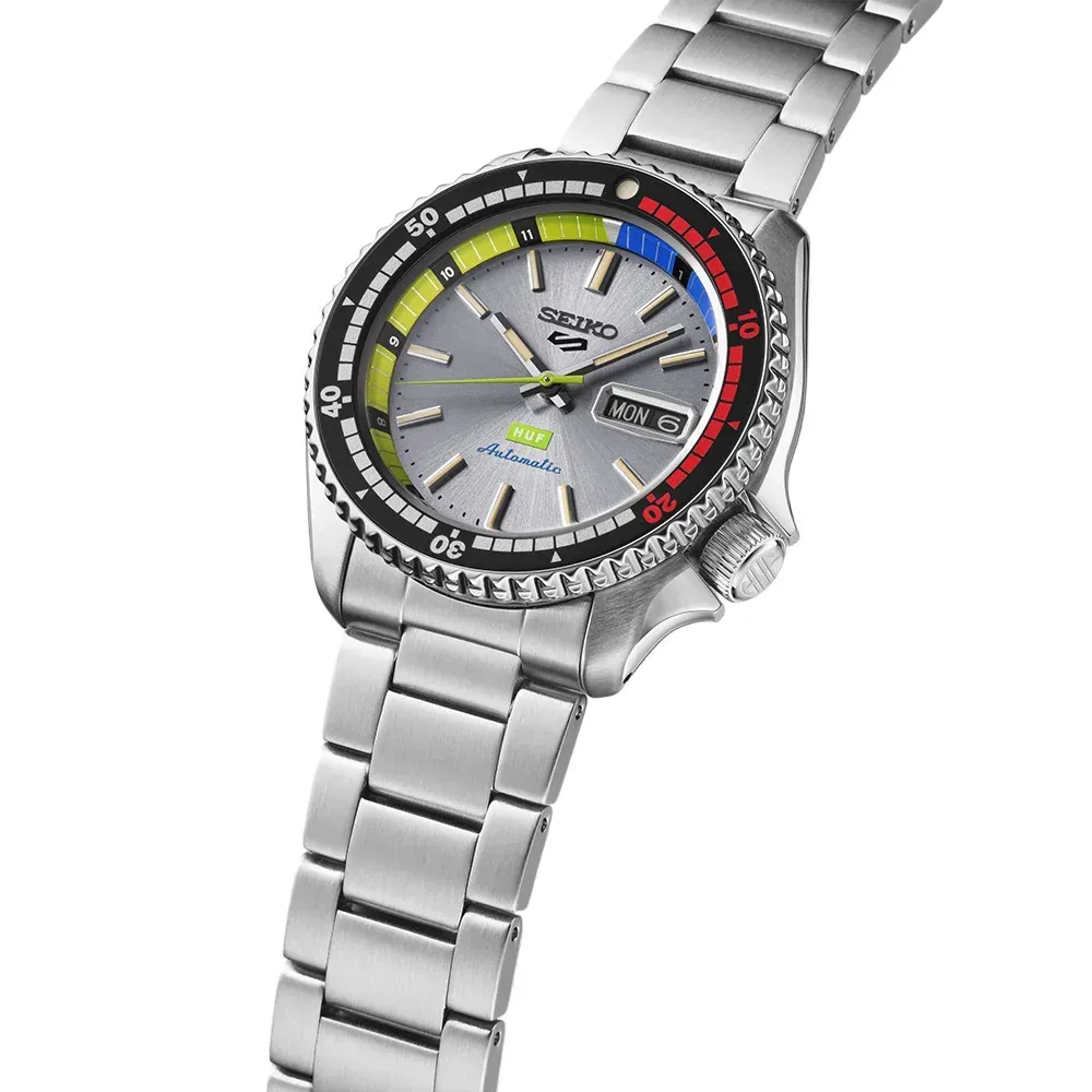 Huf x Seiko 5 Sports Limited Edition Silver 42.5mm - Droper