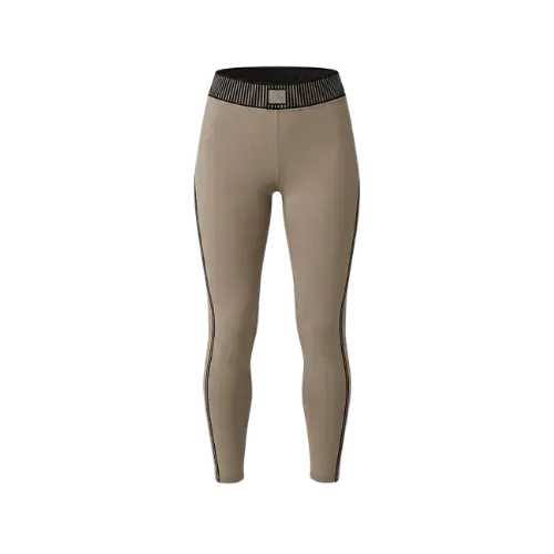 Calça Alo Yoga Airlift High-Waist 7/8 Line Up Legging Gravel Bege