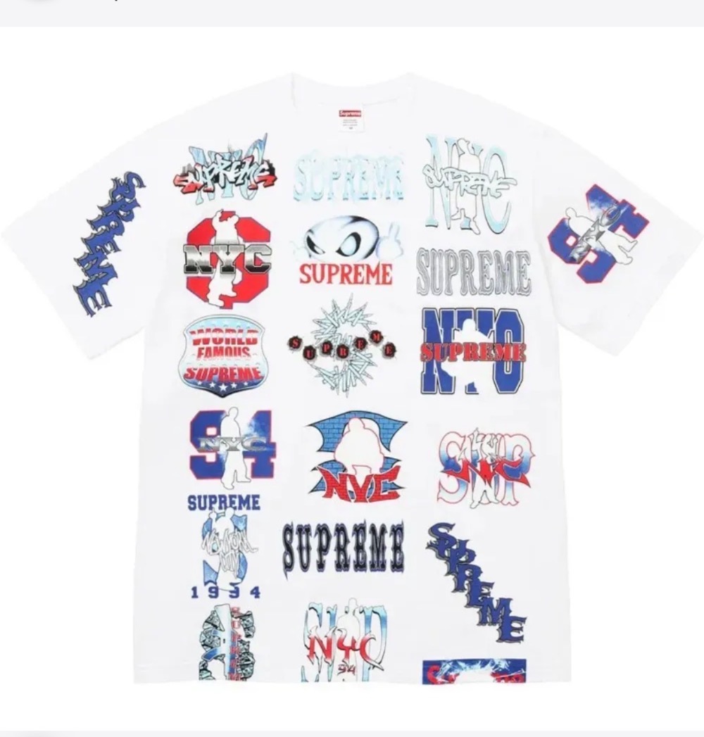 Camiseta Supreme Flash White SS26-W1 — M, Novo