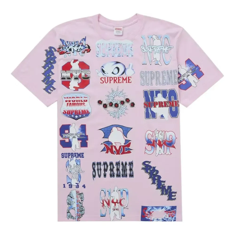 Camiseta Supreme Flash Light Pink SS26-W1 - Droper