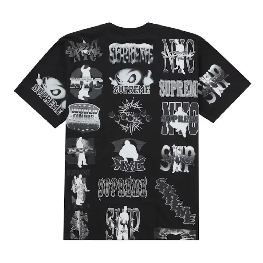 Camiseta Supreme Flash Black SS26-W1 - Droper Camiseta Supreme Flash Black SS26-W1 - Droper