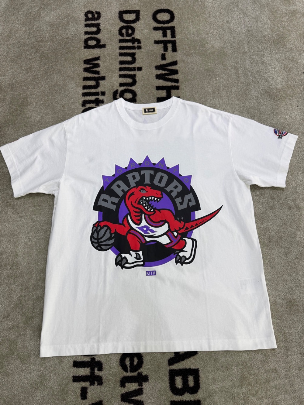 NBA x Kith Camiseta All-Star Toronto Raptors Vintage White — G, Novo