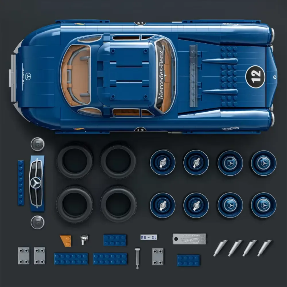 HotWheels x Mattel Brick Shop Mercedes-Benz 300 SL foto 2