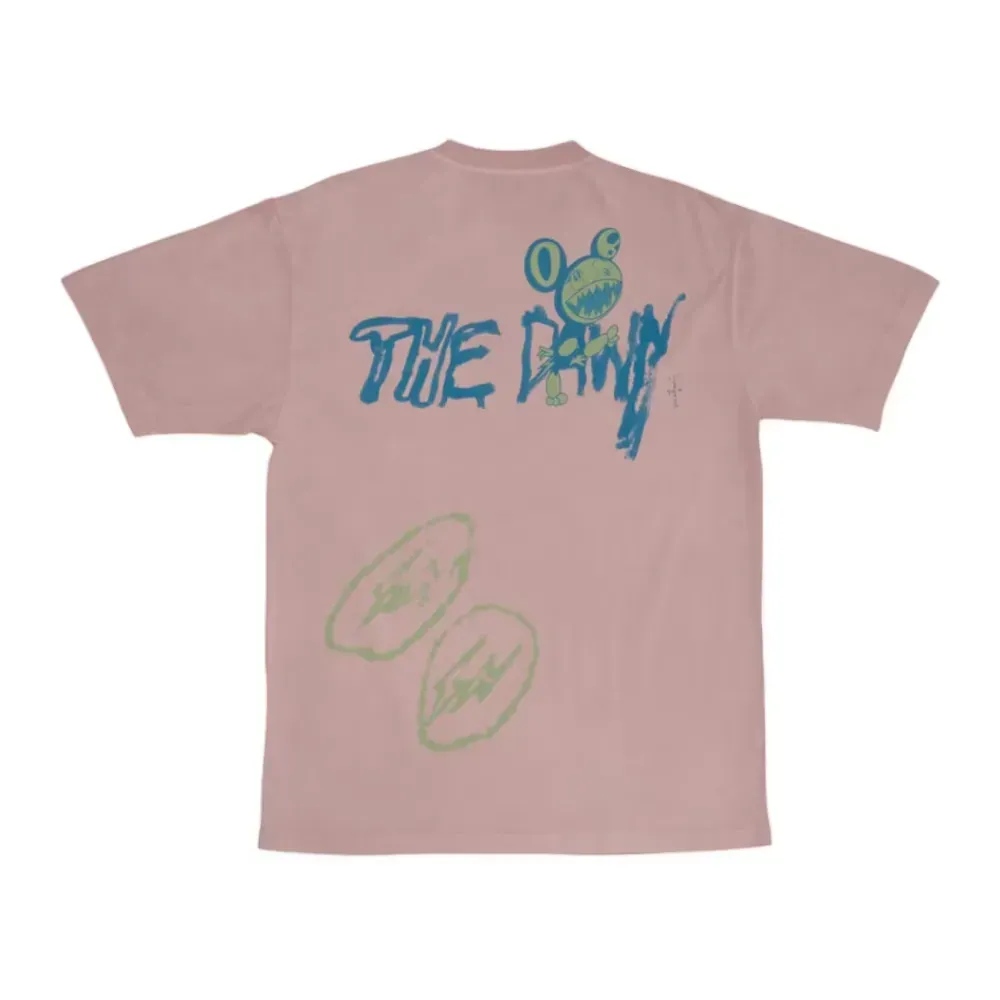 Takashi Murakami x Fragment x Cactus Jack Camiseta The Dawn Pink