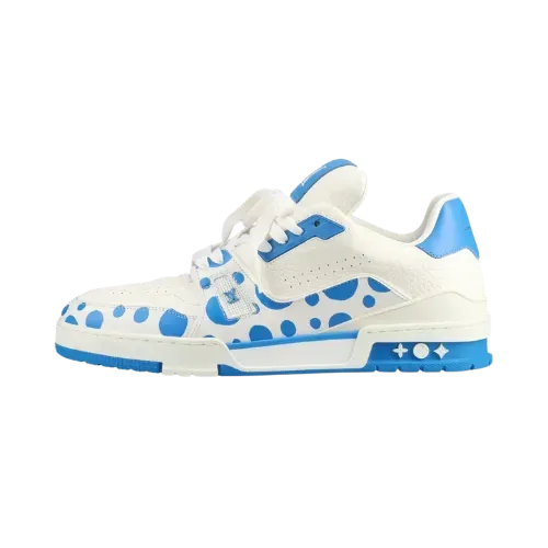Yayoi Kusama x Louis Vuitton LV Trainer White Blue