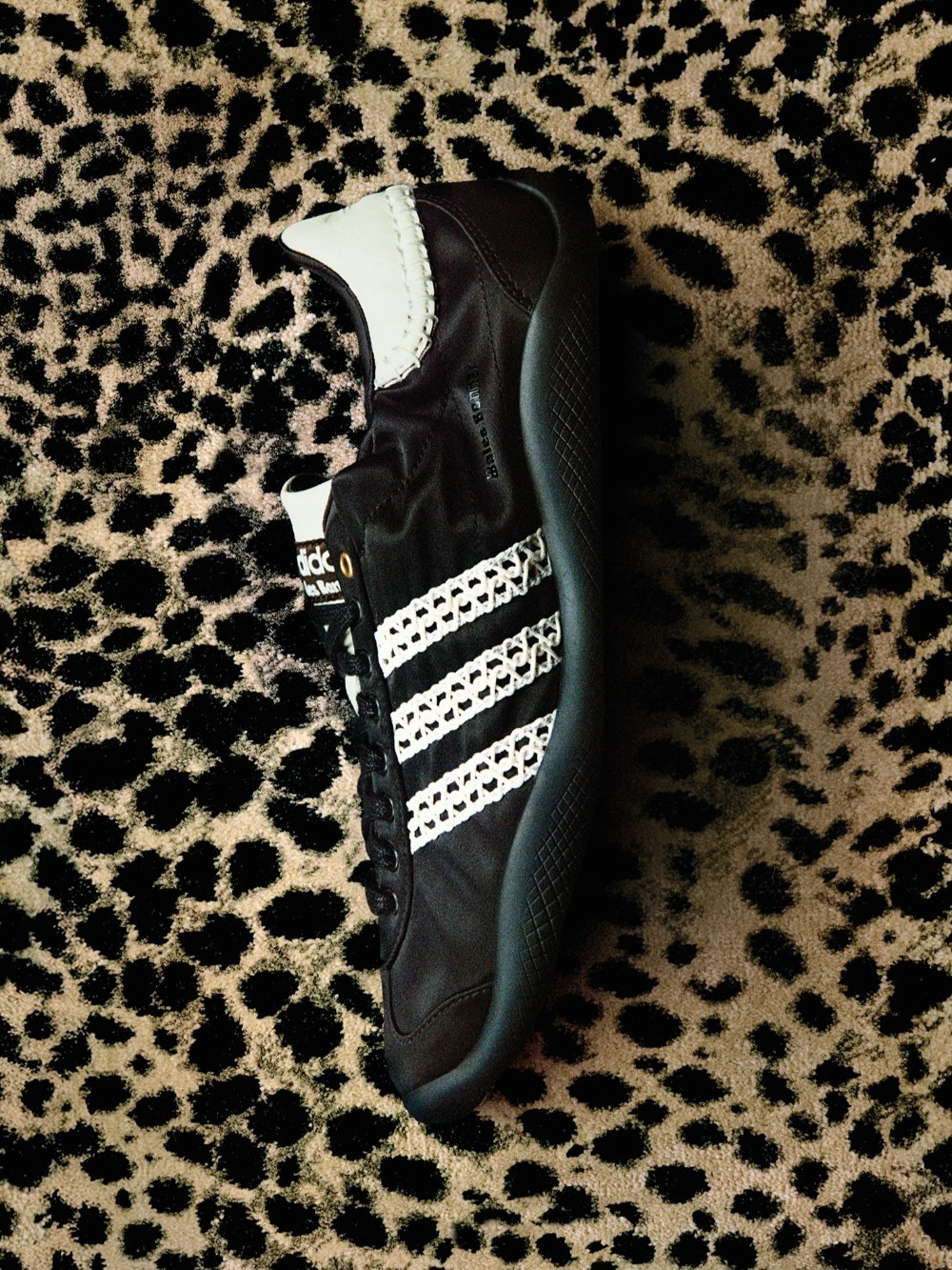 Wales Bonner x adidas Karintha Low Satin Core Black Dark Brown Cream White