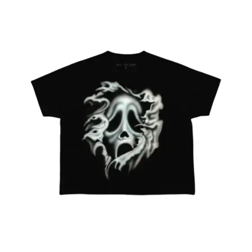 Scream x Cactus Jack x Don Toliver Camiseta Airbrush Gosthface Black
