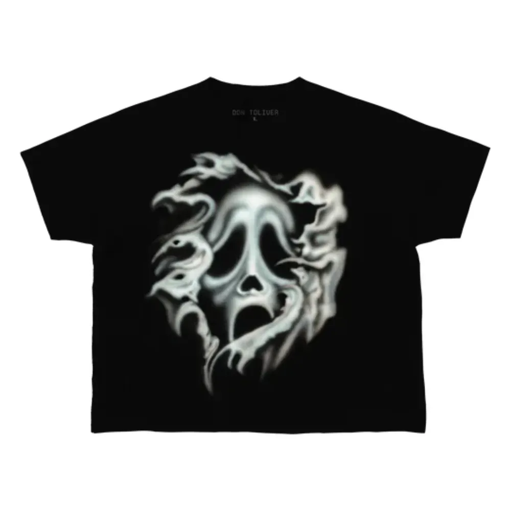 Scream x Cactus Jack x Don Toliver Camiseta Airbrush Gosthface