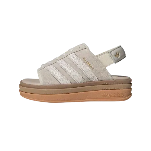 adidas Gazelle Bold Sandals Alumina Gold Metallic