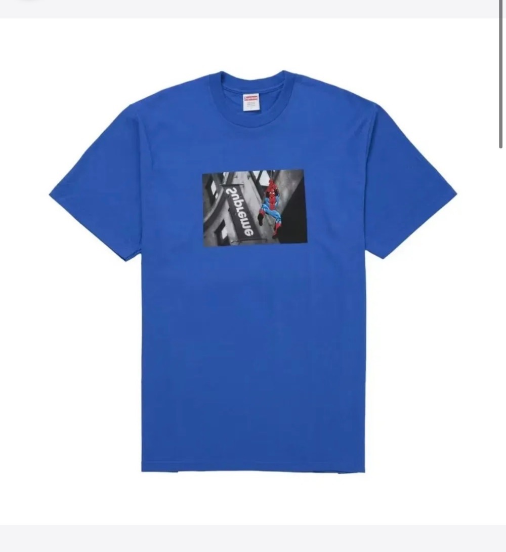 Camiseta Supreme Spider-Man Royal SS26-W1 — M, Novo