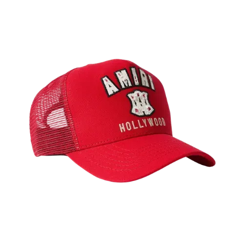Boné Amiri MA Hollywood Appliquéd Baseball Red