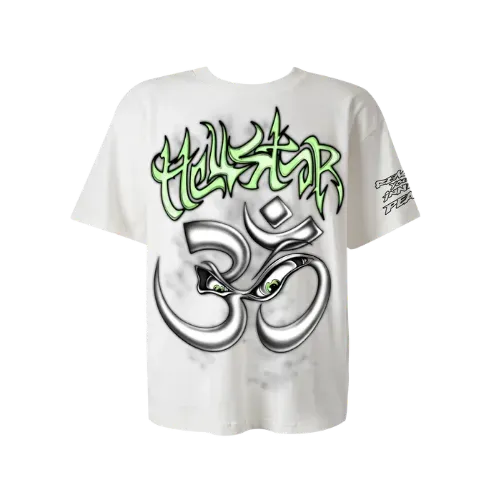 Camiseta Hellstar Reach Your Inner Peace Om White