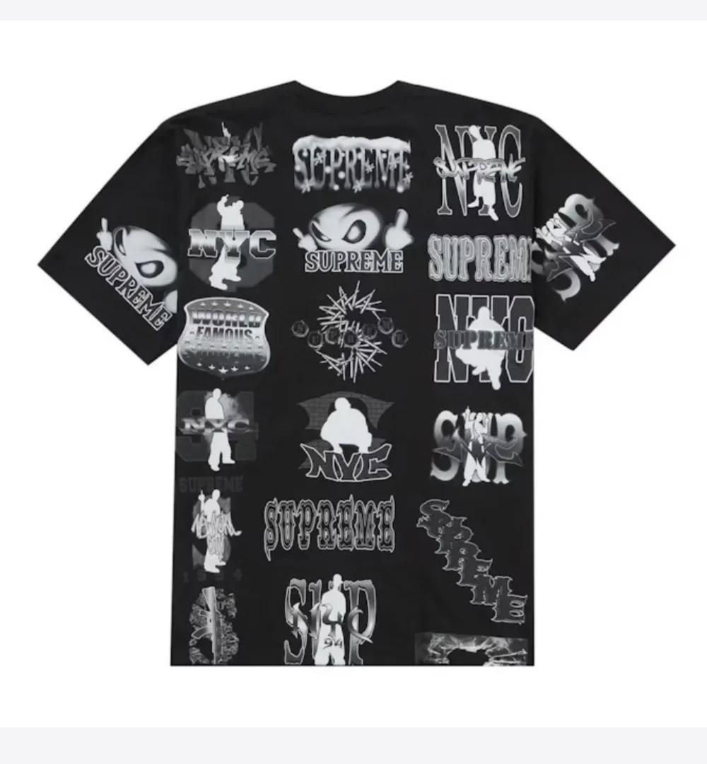 Camiseta Supreme Flash Black SS26-W1 — M, Novo
