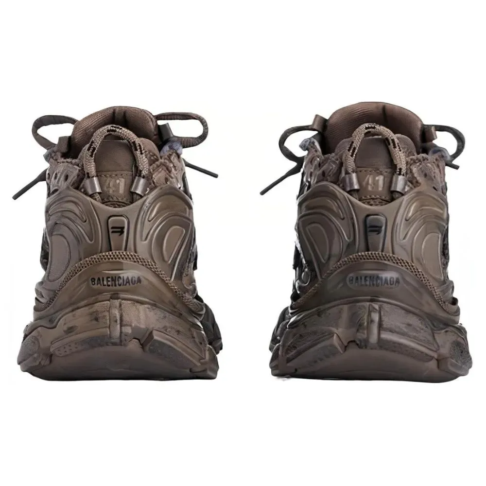 Balenciaga Graffiti Runner Mesh Brown foto 4