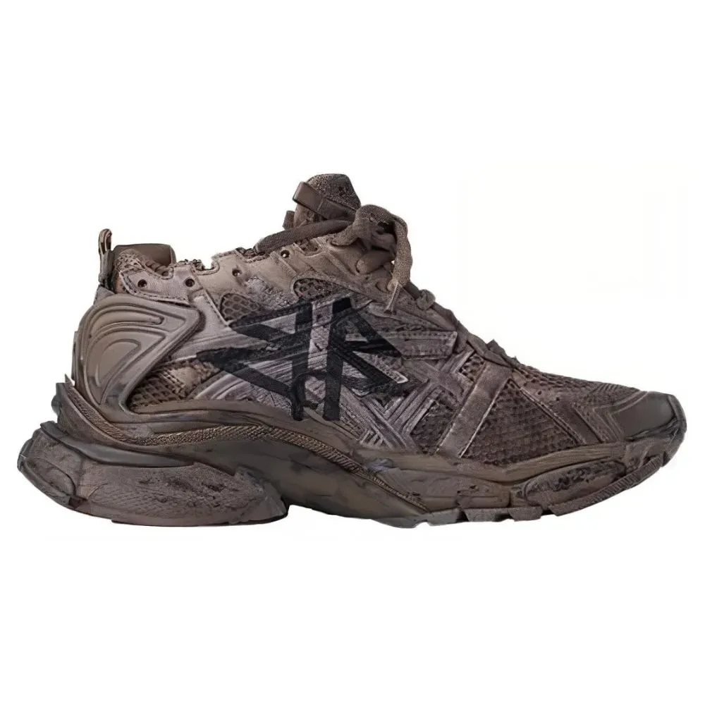 Balenciaga Graffiti Runner Mesh Brown foto 1