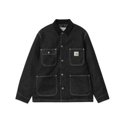 Jaqueta Carhartt Denim Relaxed WIP OG Chore Coat Black - Droper