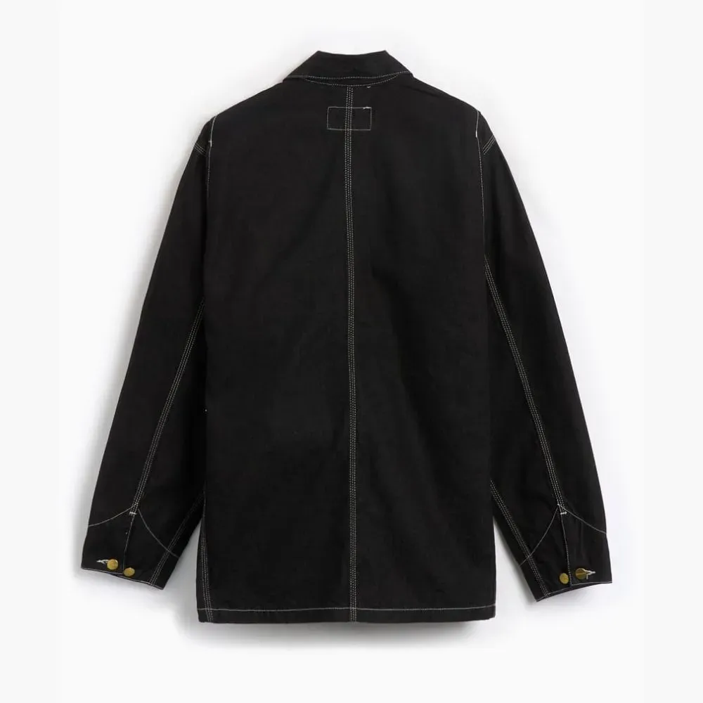Jaqueta Carhartt Denim Relaxed WIP OG Chore Coat Black - Droper