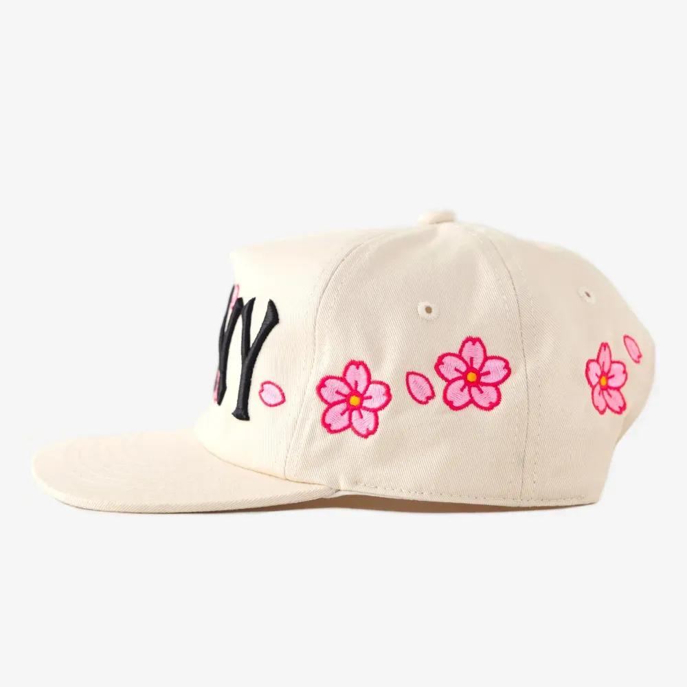 Imagem Boné oMA Studios NY NY Cherry Blossom Cream Black Pink
