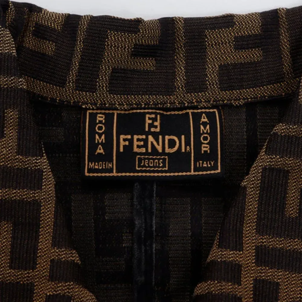 Jaqueta Fendi Zucca Monogram Brown - Droper