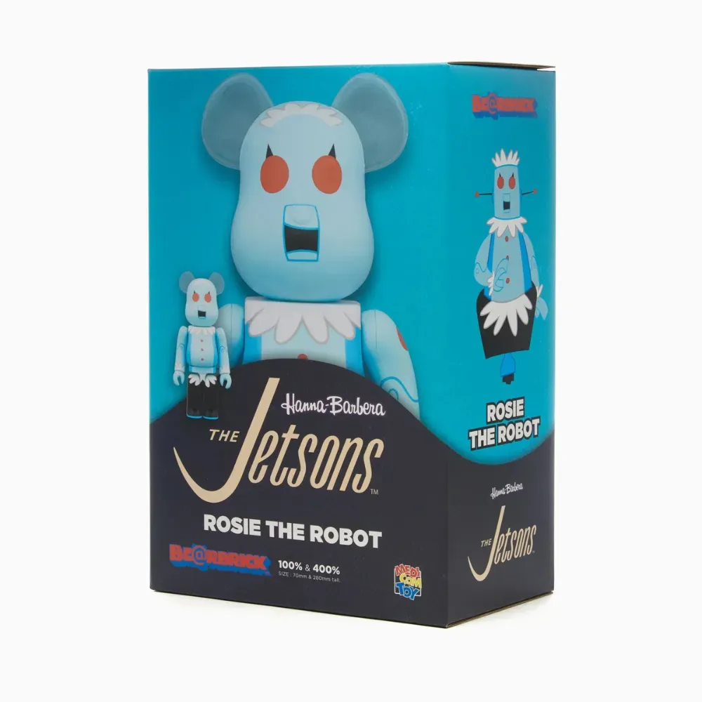 Bearbrick Medicom Toy Rosie The Robot 100%+400% Light Blue - Droper