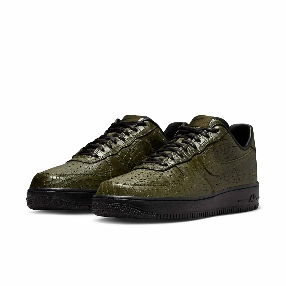 Nike Air Force 1 Low Premium Morse Code Cargo Khaki Croc — 40, Novo