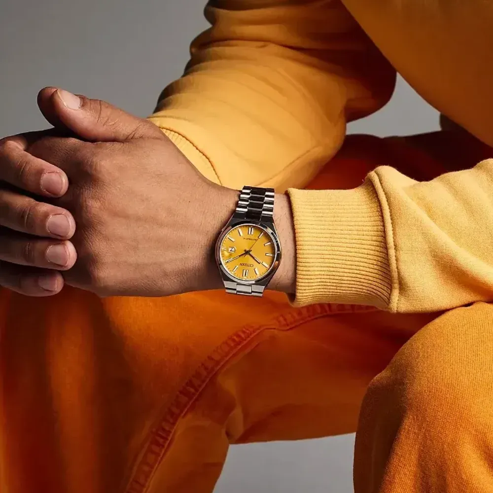Relógio Citizen Tsuyosa Sport Aço Yellow 40 mm - Droper
