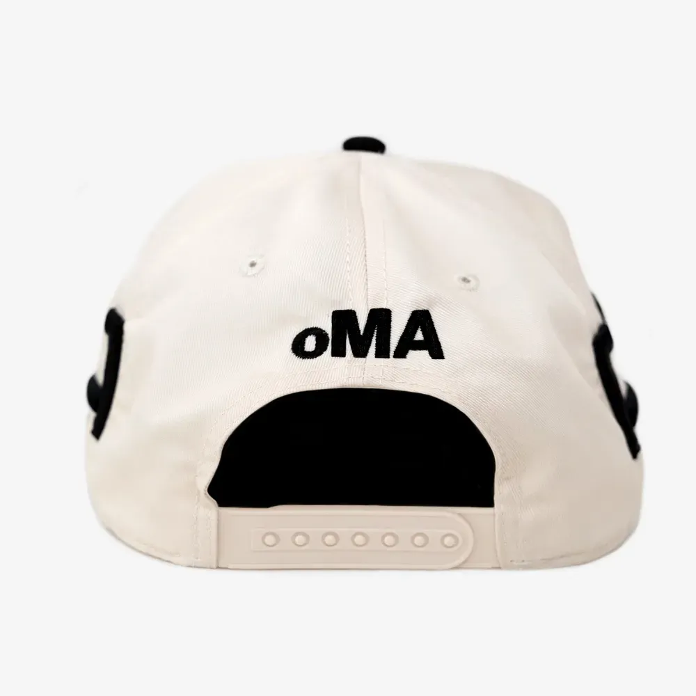 Imagem Boné oMA Studios NY Crown Curved Brim Cream Black