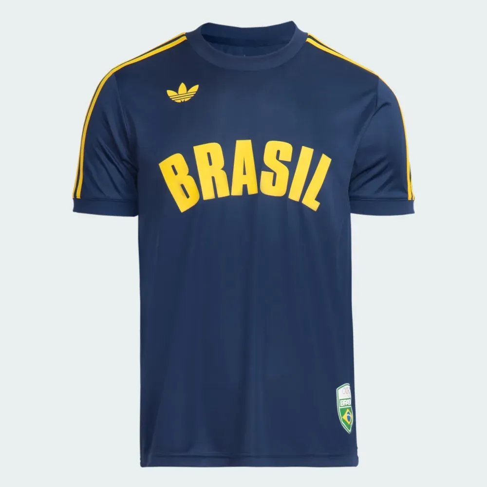 adidas CABJ シャツ XL ネイビー/イエロー COB x adidas Camiseta Originals Brasil Dark Blue Team Yellow - Droper