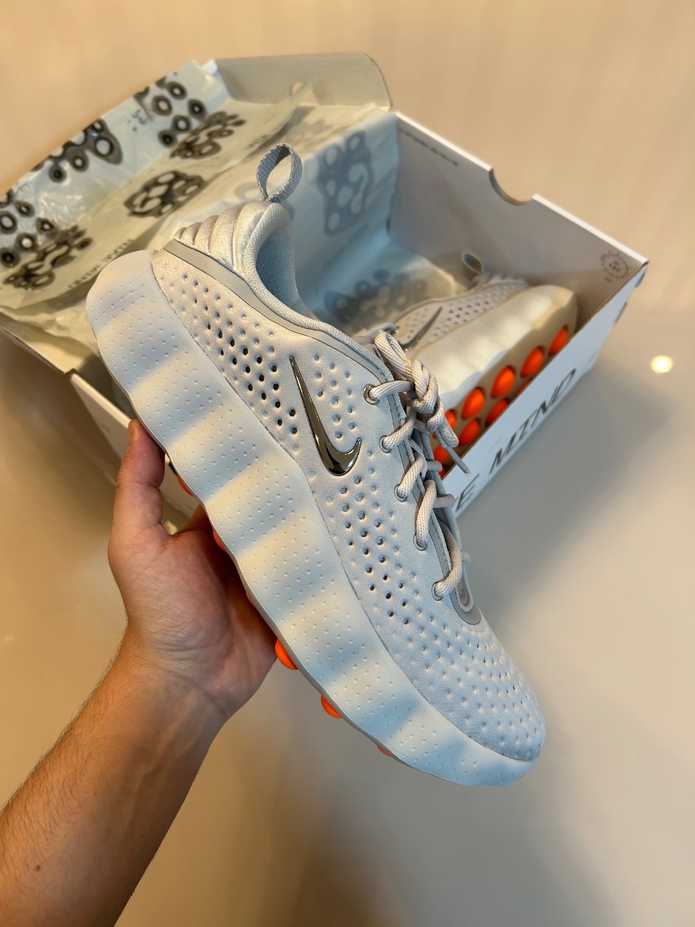 Nike Mind 002 Light Smoke Grey Feminino — 41, Novo