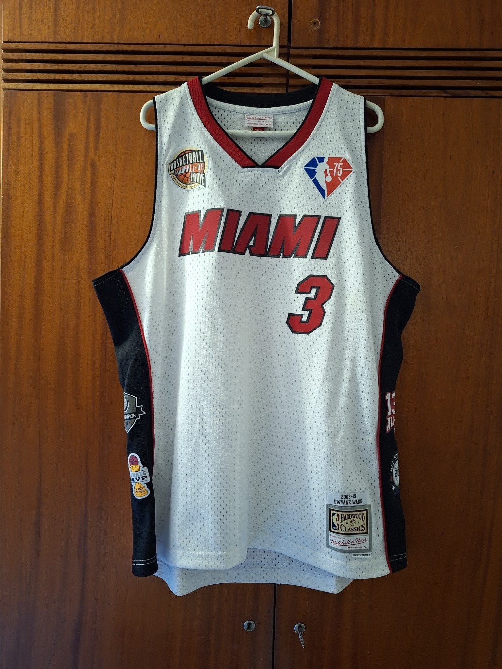 Regata NBA Mitchell & Ness Hall fo Fame D.Wade branca XL