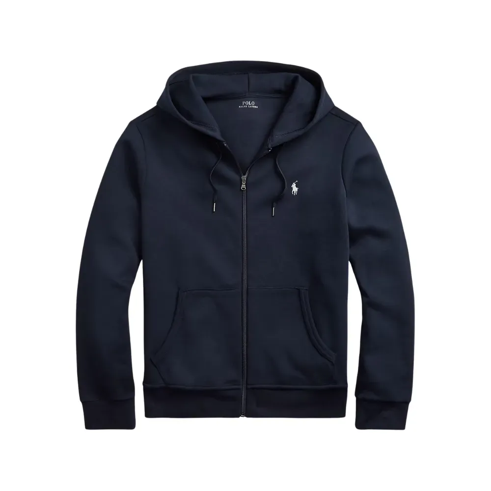 Moletom Ralph Lauren Double-Knit Full-Zip Aviator Navy - Droper