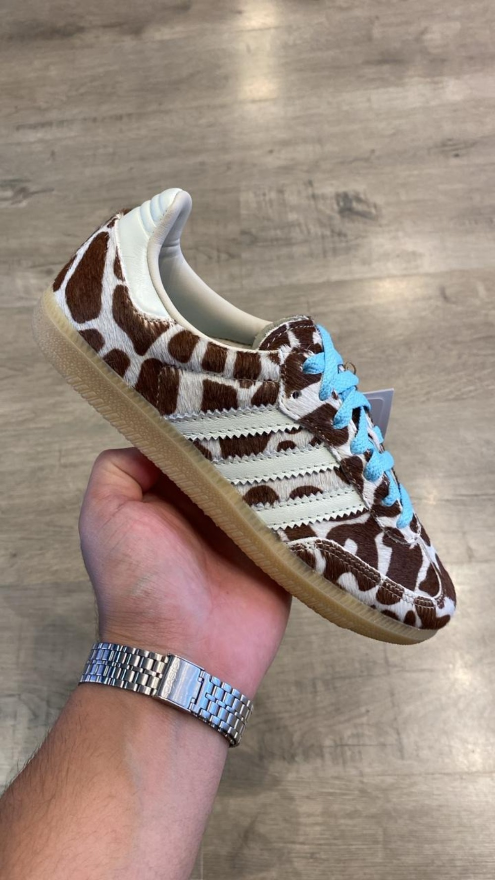 adidas Samba Giraffe Crystal Linen Ivory Gum Feminino — 34 / 35 / 36 / 37 / 38 / 39, Novo