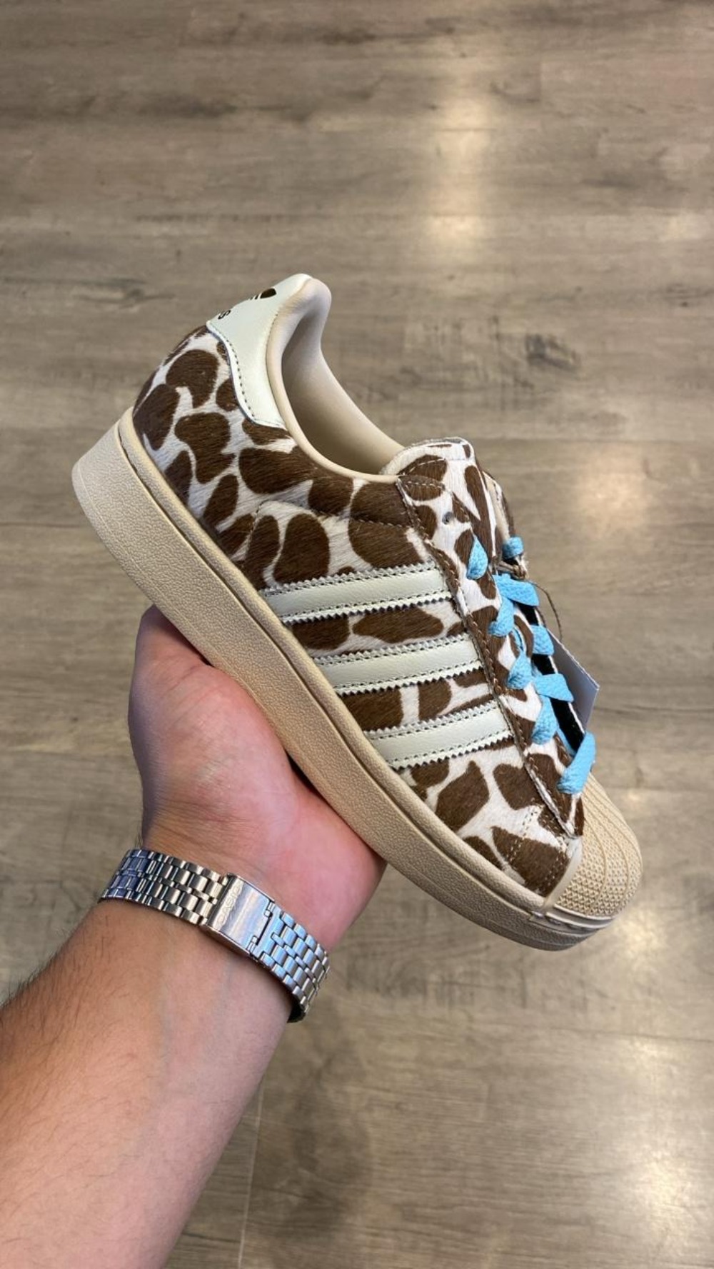 adidas Superstar II Giraffe Crystal Linen Ivory Gold Metallic — 34 / 35, Novo