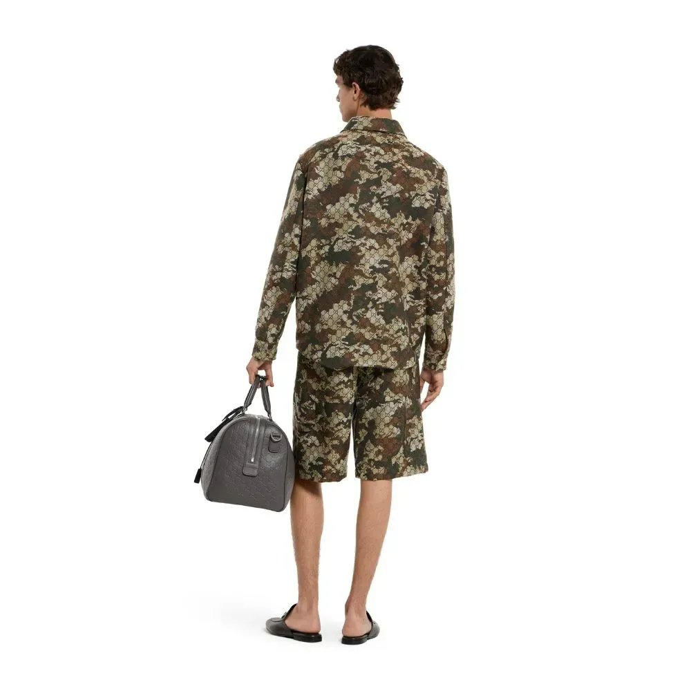 Shorts Gucci Marbled Jacquard Trousers Brown - Droper