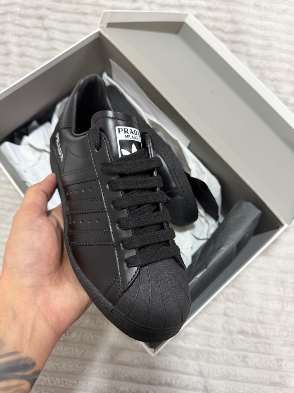 Prada x Adidas Superstar Black