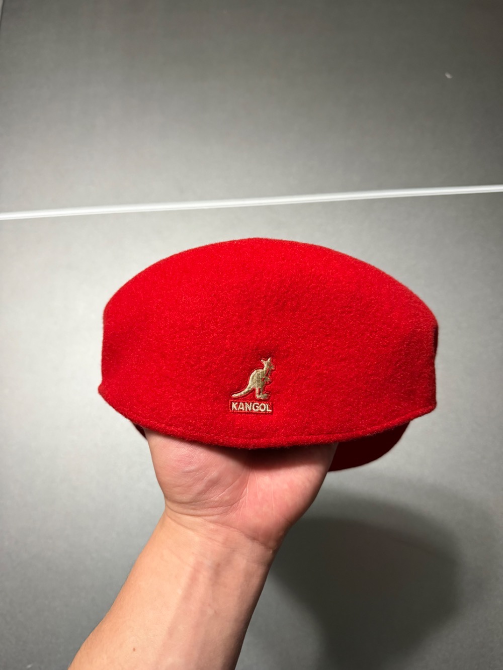 Boina Kangol Wool 504 Red — GG, Novo