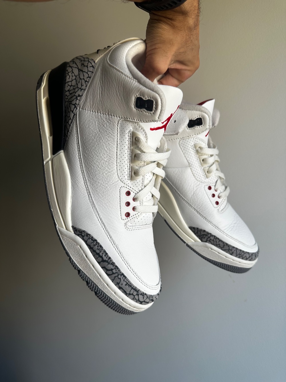 Air Jordan 3 White Cement Reimagined — 45, Usado