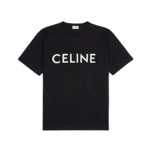 Camiseta Celine Loose Cotton Jersey Black