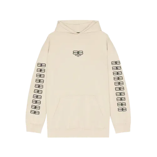Moletom Balenciaga Corporate Logo Popover Beige